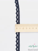 KR0077 Кружево хопковое вязаное цвет Синий шир. 1см