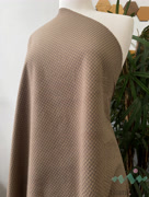 S0225 Вареный (стираный) хлопок с эффектом крэш «Клетка цвета какао»