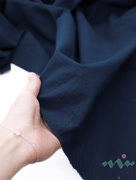 S0223 Вареный (стираный) хлопок с эффектом крэш «Тёмно-синий»