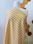 S0233 Вареный (стираный) хлопок с эффектом крэш полоска «Полоска на банановом»