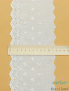 KR_B0009_n Кружево на батисте цвет Теплый белый 11 см