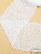 KB0014 Кружево-стрейч цвет Белоснежный шир.17,5 см #6