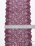 KB0024 Кружево-стрейч цвет Винный шир.18 см