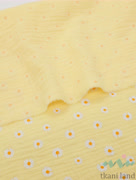 M0401 Муслин двухслойный «Ромашки на желтом»