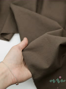 S0231 Вареный (стираный) хлопок с эффектом крэш «Тёмный шоколад»