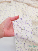 SF0027 Шифон мелкие сиреневые цветочки