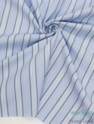 HL0027 Хлопок рубашечный «Полоски на голубом»