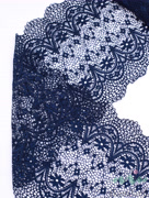 KB0021_n Кружево-стрейч цвет Сапфир шир.220мм