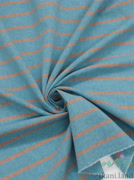 S0234 Вареный (стираный) хлопок с эффектом крэш полоска «Голубой этюд»