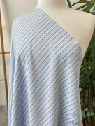 HL0027 Хлопок рубашечный «Полоски на голубом»