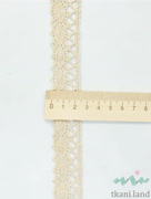 KR0012 Кружево хлопковое цвет Бежевый шир 2,5 см