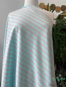 S0229 Вареный (стираный) хлопок с эффектом крэш «Полоска светло-голубая»