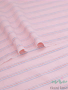 S0230 Вареный (стираный) хлопок с эффектом крэш «Полоска светло-розовая»