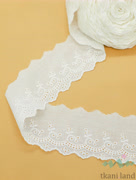 KR_B0003_n Кружево на батисте цвет Теплый белый 7 см