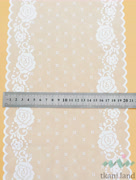 KB0011 Кружево-стрейч цвет Белоснежный шир.20 см