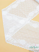 KB0011 Кружево-стрейч цвет Белоснежный шир.20 см