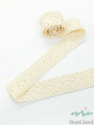 KR0005 Кружево хлопковое цвет Бежевый шир.3см №5 (14)