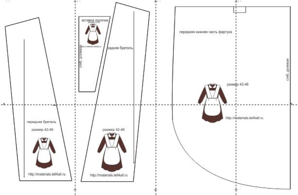 Фартук на последний звонок выкройка